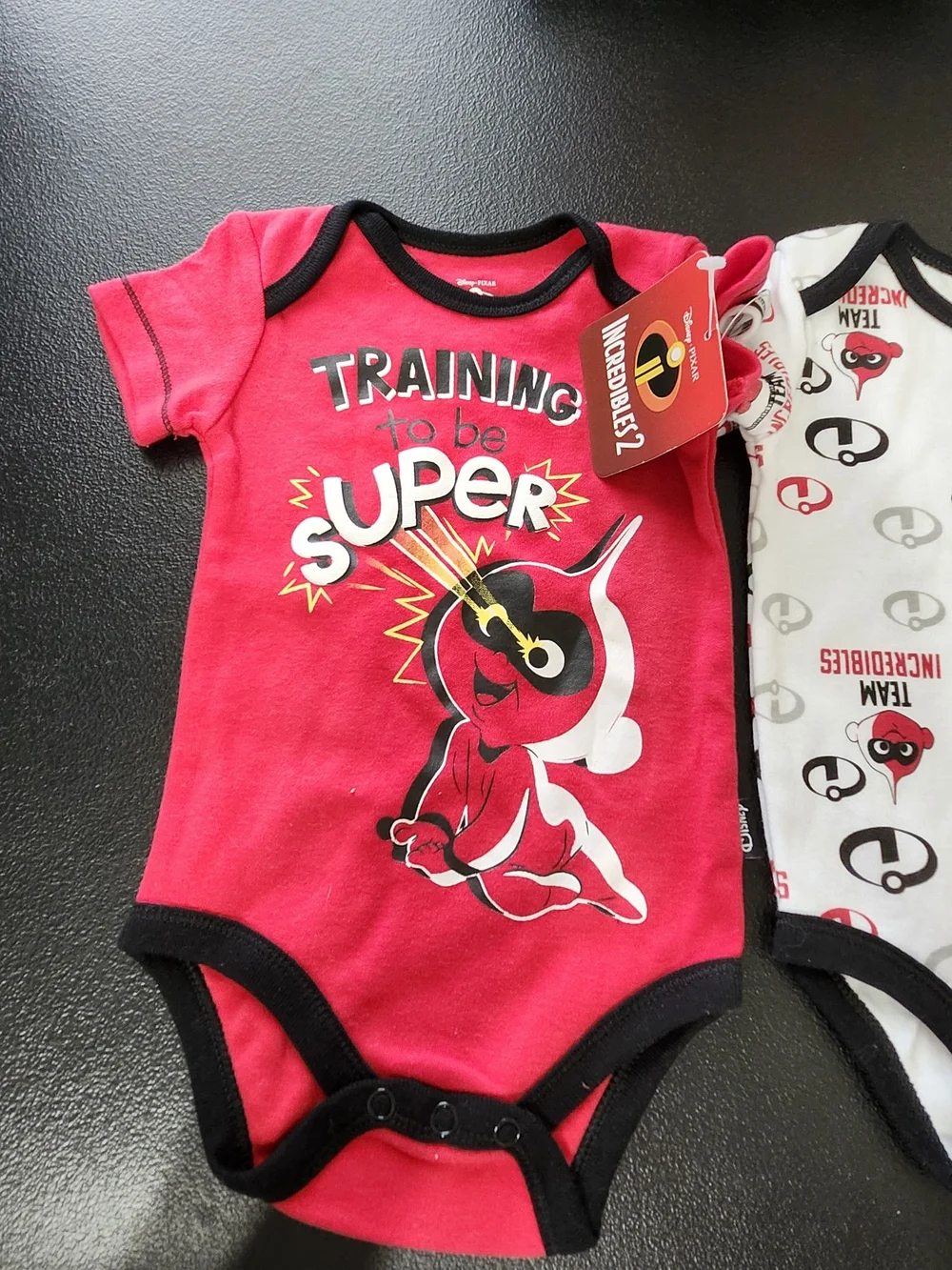 Incredibles Baby Jack Jack Bodysuit 2 Piece Set Super Power Hero Movie Fan New
